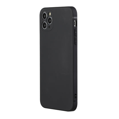 For iPhone 11 Pro Straight Edge Solid Color TPU Shockproof Case (Black) - iPhone 11 Pro Cases by buy2fix | Online Shopping UK | buy2fix