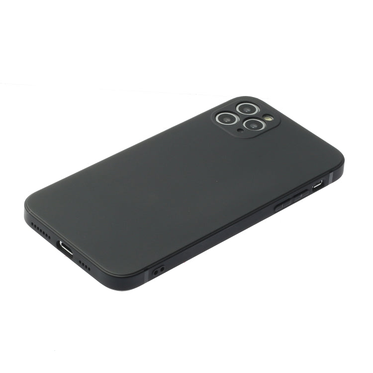 For iPhone 11 Pro Straight Edge Solid Color TPU Shockproof Case (Black) - iPhone 11 Pro Cases by buy2fix | Online Shopping UK | buy2fix