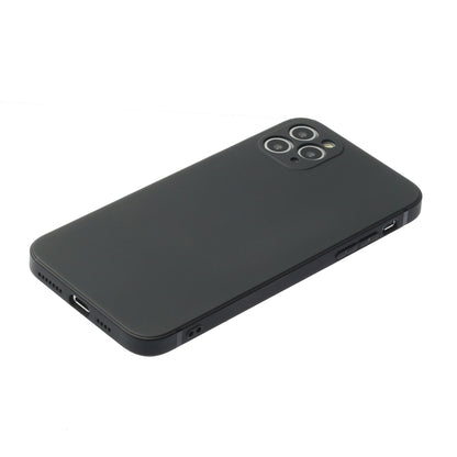For iPhone 11 Pro Straight Edge Solid Color TPU Shockproof Case (Black) - iPhone 11 Pro Cases by buy2fix | Online Shopping UK | buy2fix