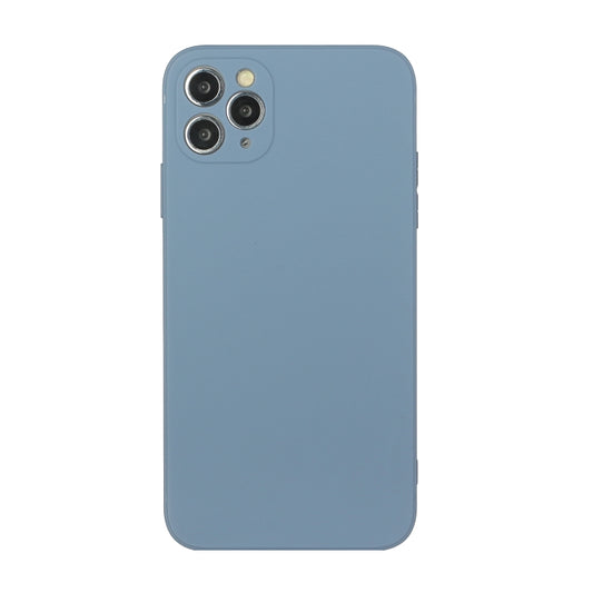 For iPhone 11 Pro Straight Edge Solid Color TPU Shockproof Case (Lavender Grey) - iPhone 11 Pro Cases by buy2fix | Online Shopping UK | buy2fix