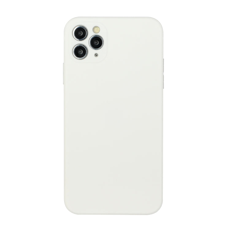 For iPhone 11 Pro Straight Edge Solid Color TPU Shockproof Case (White) - iPhone 11 Pro Cases by buy2fix | Online Shopping UK | buy2fix