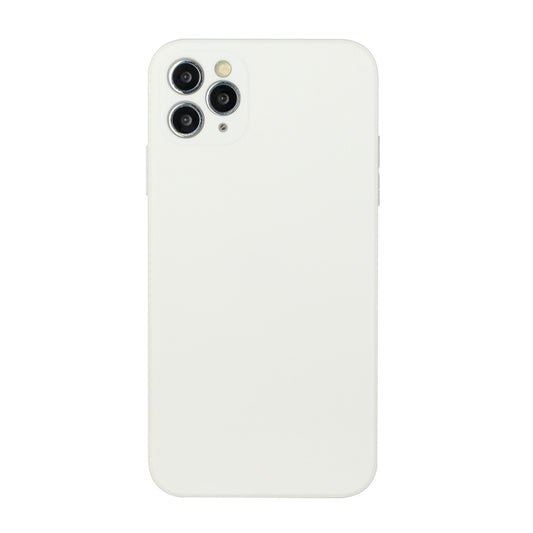 For iPhone 11 Pro Straight Edge Solid Color TPU Shockproof Case (White) - iPhone 11 Pro Cases by buy2fix | Online Shopping UK | buy2fix