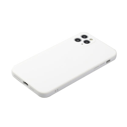For iPhone 11 Pro Straight Edge Solid Color TPU Shockproof Case (White) - iPhone 11 Pro Cases by buy2fix | Online Shopping UK | buy2fix