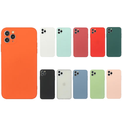 For iPhone 11 Pro Max Straight Edge Solid Color TPU Shockproof Case (Dark Night Green) - iPhone 11 Pro Max Cases by buy2fix | Online Shopping UK | buy2fix