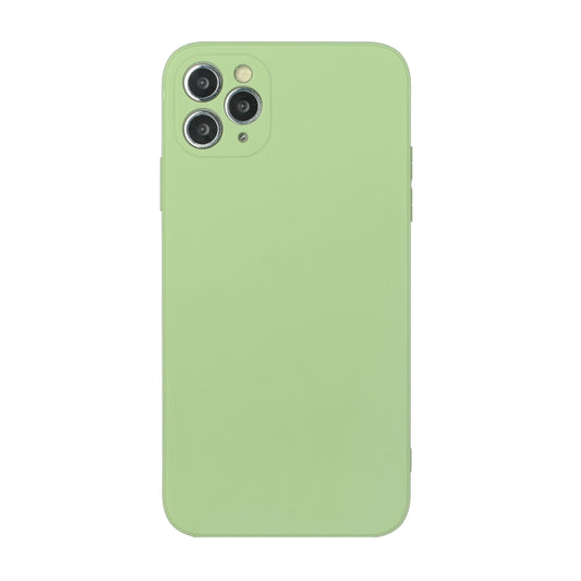 For iPhone 11 Pro Max Straight Edge Solid Color TPU Shockproof Case (Matcha Green) - iPhone 11 Pro Max Cases by buy2fix | Online Shopping UK | buy2fix