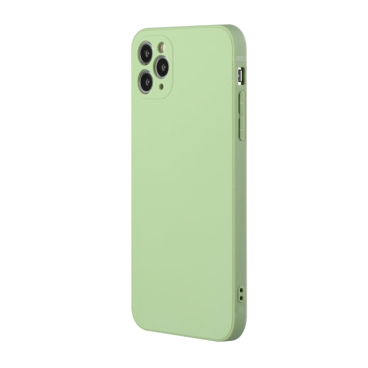 For iPhone 11 Pro Max Straight Edge Solid Color TPU Shockproof Case (Matcha Green) - iPhone 11 Pro Max Cases by buy2fix | Online Shopping UK | buy2fix