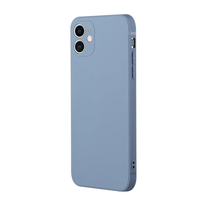 For iPhone 12 mini Straight Edge Solid Color TPU Shockproof Case (Lavender Grey) - iPhone 12 mini Cases by buy2fix | Online Shopping UK | buy2fix