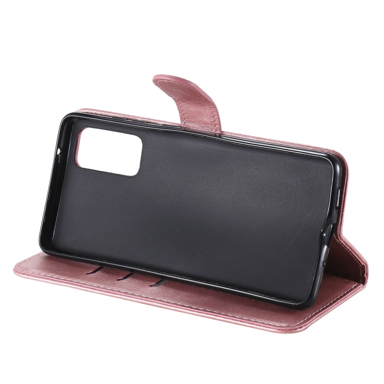 For Samsung Galaxy S20 FE Fashion Calf Texture Zipper Horizontal Flip Leather Case with Stand & Card Slots & Wallet Function(Rose Gold) by buy2fix