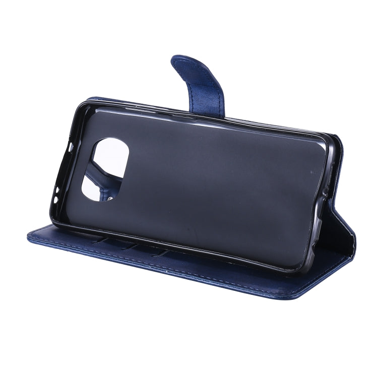 For Xiaomi Poco X3 NFC Fashion Calf Texture Zipper Horizontal Flip Leather Case with Stand & Card Slots & Wallet Function(Blue) - Xiaomi Cases by buy2fix | Online Shopping UK | buy2fix