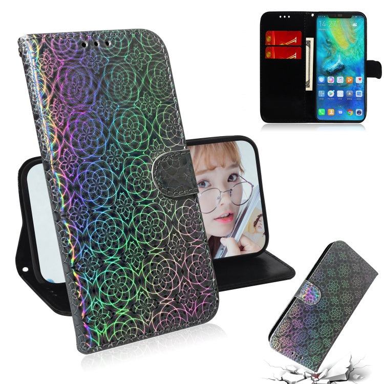 For Huawei Mate 20 Pro Solid Color Colorful Magnetic Buckle Horizontal Flip PU Leather Case with Holder & Card Slots & Wallet & Lanyard(Silver) - Huawei Cases by buy2fix | Online Shopping UK | buy2fix