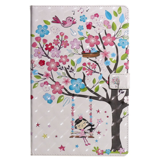 For Lenovo Tab M10 Plus TB-X606F 3D Painted Pattern Horizontal Flip Leather Case with Holder & Card Slots & Wallet & Sleep / Wake-up Function (Girl Under The Tree) - Lenovo by buy2fix | Online Shopping UK | buy2fix