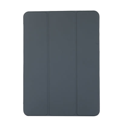 3-folding Skin Texture Horizontal Flip TPU + PU Leather Case with Holder For iPad Air 11 2024 / 2022 / 2020 10.9 (Black) - iPad Air (2022) / (2020) 10.9 Cases by buy2fix | Online Shopping UK | buy2fix