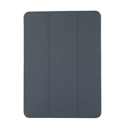 3-folding Skin Texture Horizontal Flip TPU + PU Leather Case with Holder For iPad Air 11 2024 / 2022 / 2020 10.9 (Black) - iPad Air (2022) / (2020) 10.9 Cases by buy2fix | Online Shopping UK | buy2fix