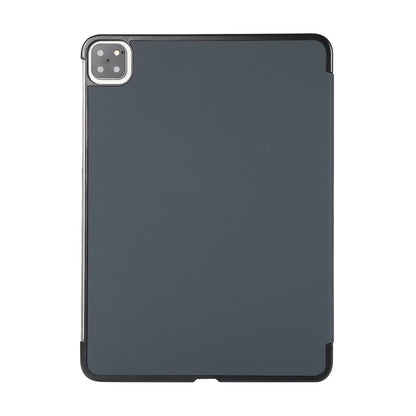 3-folding Skin Texture Horizontal Flip TPU + PU Leather Case with Holder For iPad Air 11 2024 / 2022 / 2020 10.9 (Black) - iPad Air (2022) / (2020) 10.9 Cases by buy2fix | Online Shopping UK | buy2fix