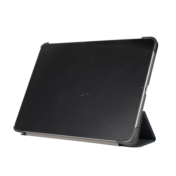 3-folding Skin Texture Horizontal Flip TPU + PU Leather Case with Holder For iPad Air 11 2024 / 2022 / 2020 10.9 (Black) - iPad Air (2022) / (2020) 10.9 Cases by buy2fix | Online Shopping UK | buy2fix