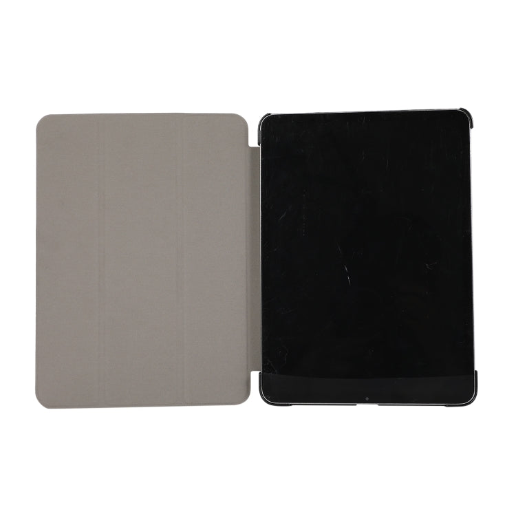 3-folding Skin Texture Horizontal Flip TPU + PU Leather Case with Holder For iPad Air 11 2024 / 2022 / 2020 10.9 (Black) - iPad Air (2022) / (2020) 10.9 Cases by buy2fix | Online Shopping UK | buy2fix