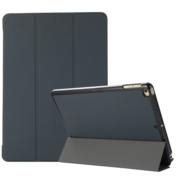 3-folding Skin Texture Horizontal Flip TPU + PU Leather Case with Holder For iPad 9.7 (2018) / 9.7 (2017) / air / air2(Black) - iPad Air (2022) / (2020) 10.9 Cases by buy2fix | Online Shopping UK | buy2fix