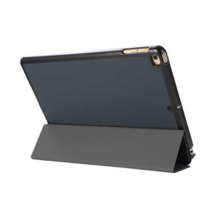 3-folding Skin Texture Horizontal Flip TPU + PU Leather Case with Holder For iPad 9.7 (2018) / 9.7 (2017) / air / air2(Black) - iPad Air (2022) / (2020) 10.9 Cases by buy2fix | Online Shopping UK | buy2fix