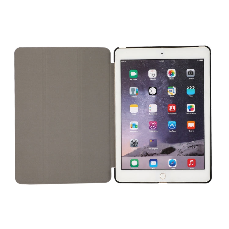 3-folding Skin Texture Horizontal Flip TPU + PU Leather Case with Holder For iPad 9.7 (2018) / 9.7 (2017) / air / air2(Black) - iPad Air (2022) / (2020) 10.9 Cases by buy2fix | Online Shopping UK | buy2fix