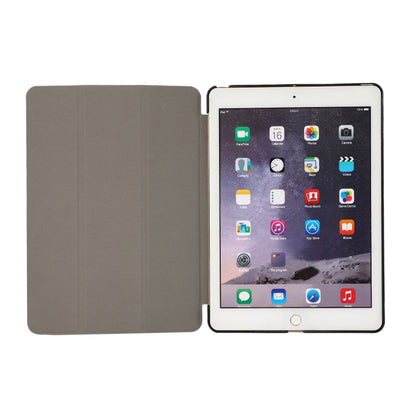 3-folding Skin Texture Horizontal Flip TPU + PU Leather Case with Holder For iPad 9.7 (2018) / 9.7 (2017) / air / air2(Black) - iPad Air (2022) / (2020) 10.9 Cases by buy2fix | Online Shopping UK | buy2fix