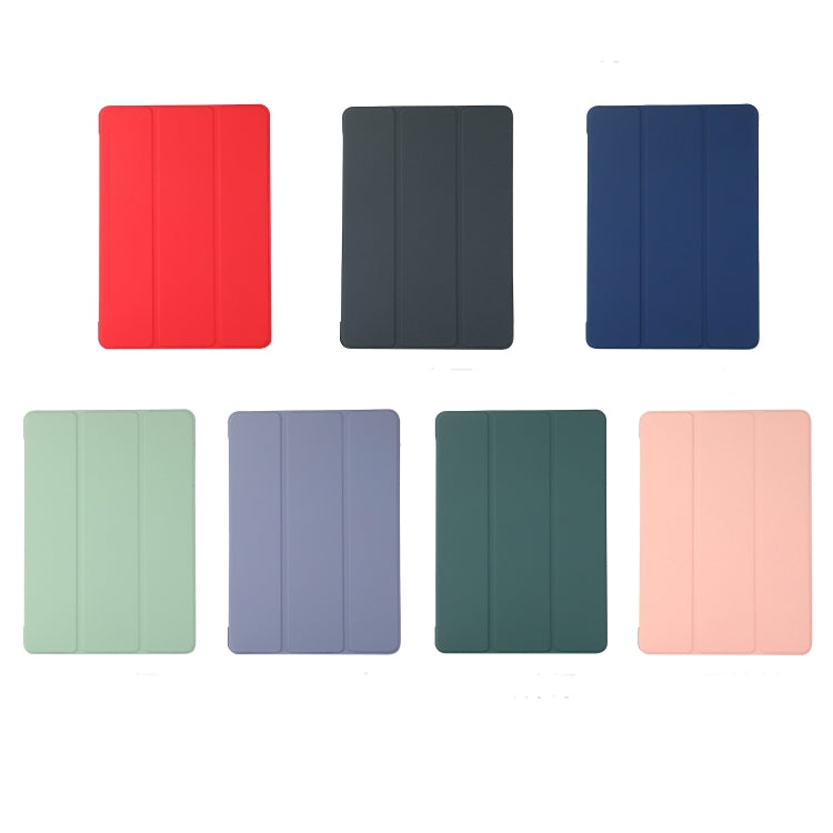 3-folding Skin Texture Horizontal Flip TPU + PU Leather Case with Holder For iPad 9.7 (2018) / 9.7 (2017) / air / air2(Black) - iPad Air (2022) / (2020) 10.9 Cases by buy2fix | Online Shopping UK | buy2fix
