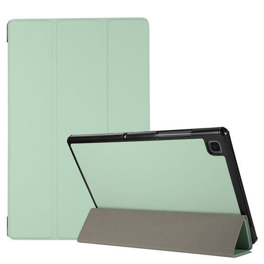 3-folding Skin Texture Horizontal Flip TPU + PU Leather Case with Holder For Samsung Galaxy Tab A7 10.4(2020) T500 / T505(Mint Green) - Other Galaxy Tab PC by buy2fix | Online Shopping UK | buy2fix