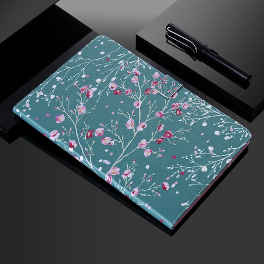 For Lenovo Tab M10 Plus TB-X606F Painted Pattern Horizontal Flip Leather Case with Holder & Card Slots & Wallet & Sleep / Wake-up Function (Apricot Tree) - Lenovo by buy2fix | Online Shopping UK | buy2fix
