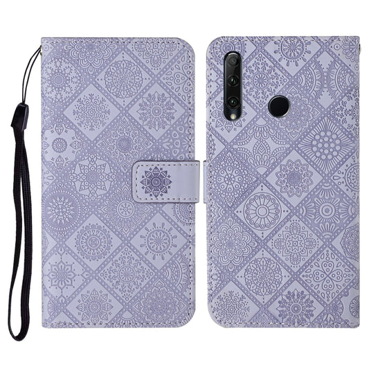 Huawei Honor 20 lite / 10i Ethnic Style Embossed Pattern Horizontal Flip Leather Case with Holder & Card Slots & Wallet & Lanyard(Purple) - Honor Cases by buy2fix | Online Shopping UK | buy2fix
