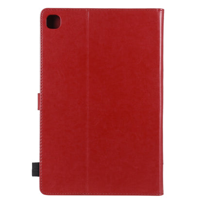 For Samsung Galaxy S6 Lite P610 Cat Bee Embossing Pattern Shockproof Table PC Protective Horizontal Flip Leather Case with Holder & Card Slots & Wallet & Pen Slot & Wake-up / Sleep Function(Red) - Tab S6 Lite P610 / P615 by buy2fix | Online Shopping UK | buy2fix
