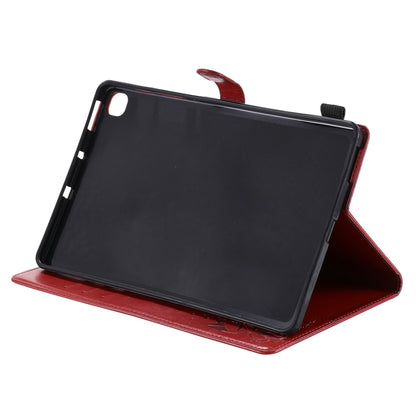 For Samsung Galaxy S6 Lite P610 Cat Bee Embossing Pattern Shockproof Table PC Protective Horizontal Flip Leather Case with Holder & Card Slots & Wallet & Pen Slot & Wake-up / Sleep Function(Red) - Tab S6 Lite P610 / P615 by buy2fix | Online Shopping UK | buy2fix