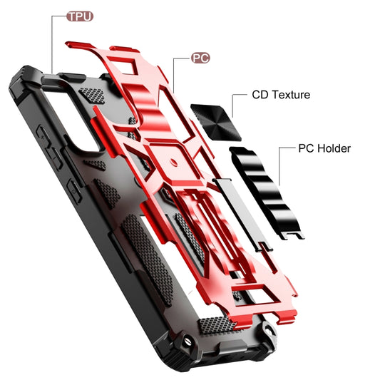 For Samsung Galaxy S20 FE Shockproof TPU + PC Magnetic Protective Case with Holder(Black) by buy2fix