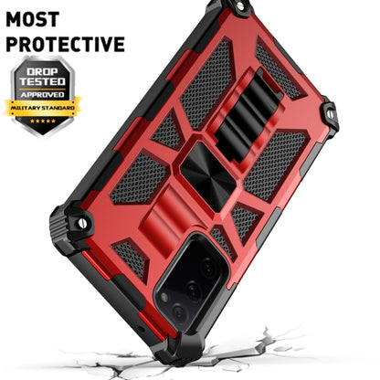 For Samsung Galaxy S20 FE Shockproof TPU + PC Magnetic Protective Case with Holder(Black) by buy2fix