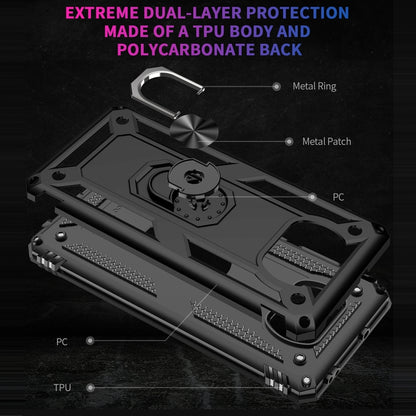 For Xiaomi Poco X3 NFC Shockproof TPU + PC Protective Case with 360 Degree Rotating Holder(Black) - Xiaomi Cases by buy2fix | Online Shopping UK | buy2fix