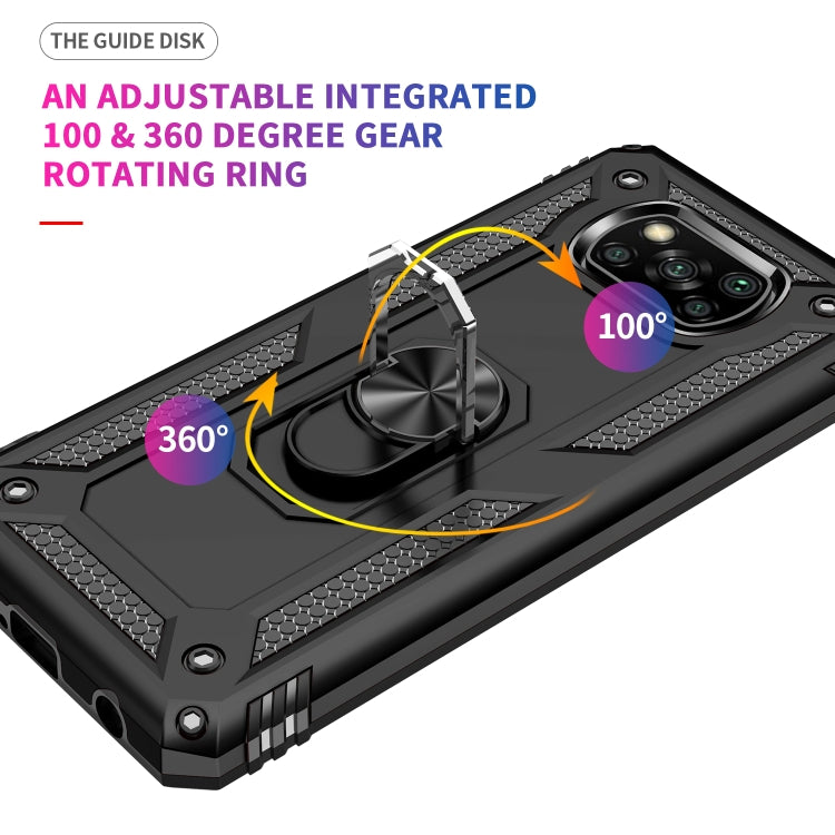 For Xiaomi Poco X3 NFC Shockproof TPU + PC Protective Case with 360 Degree Rotating Holder(Black) - Xiaomi Cases by buy2fix | Online Shopping UK | buy2fix