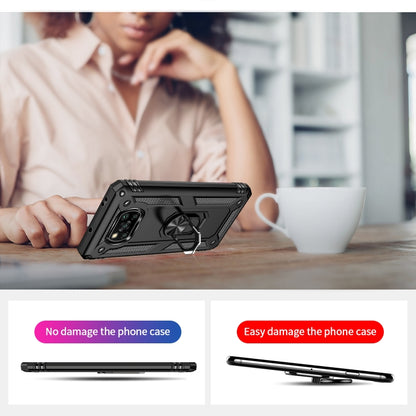For Xiaomi Poco X3 NFC Shockproof TPU + PC Protective Case with 360 Degree Rotating Holder(Black) - Xiaomi Cases by buy2fix | Online Shopping UK | buy2fix