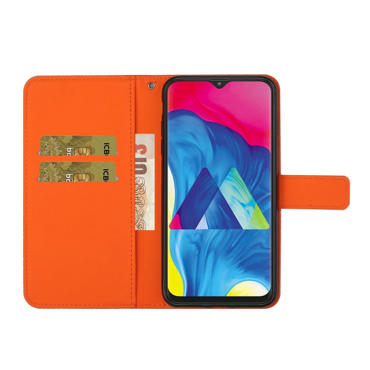 For Samsung Galaxy A20e Ethnic Style Embossed Pattern Horizontal Flip Leather Case with Holder & Card Slots & Wallet & Lanyard(Orange) by buy2fix