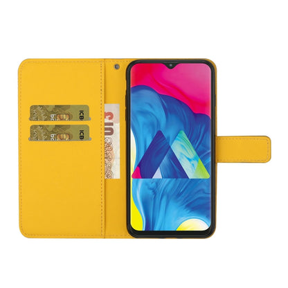 For Samsung Galaxy A40 Ethnic Style Embossed Pattern Horizontal Flip Leather Case with Holder & Card Slots & Wallet & Lanyard(Yellow) by buy2fix
