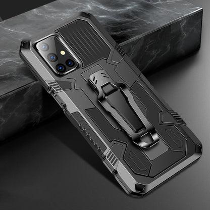 For Samsung Galaxy M51 Machine Armor Warrior Shockproof PC + TPU Protective Case(Black) by buy2fix
