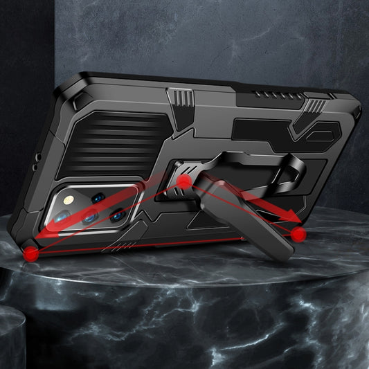 For Samsung Galaxy M51 Machine Armor Warrior Shockproof PC + TPU Protective Case(Black) by buy2fix