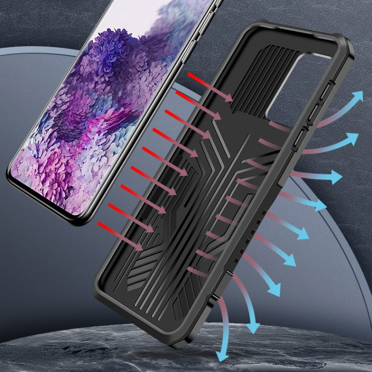 For Samsung Galaxy M51 Machine Armor Warrior Shockproof PC + TPU Protective Case(Red) by buy2fix