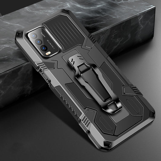 For vivo Y20 Machine Armor Warrior Shockproof PC + TPU Protective Case(Black) - vivo Cases by buy2fix | Online Shopping UK | buy2fix