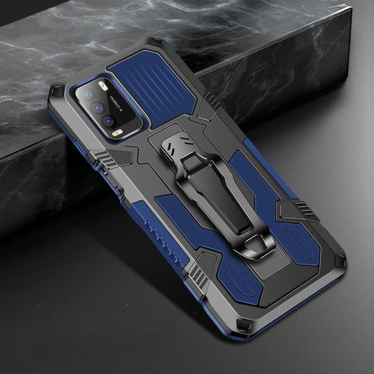 For Xiaomi Poco M3 Machine Armor Warrior Shockproof PC + TPU Protective Case(Royal Blue) - Xiaomi Cases by buy2fix | Online Shopping UK | buy2fix