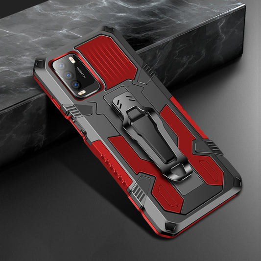 For Xiaomi Poco M3 Machine Armor Warrior Shockproof PC + TPU Protective Case(Red) - Xiaomi Cases by buy2fix | Online Shopping UK | buy2fix
