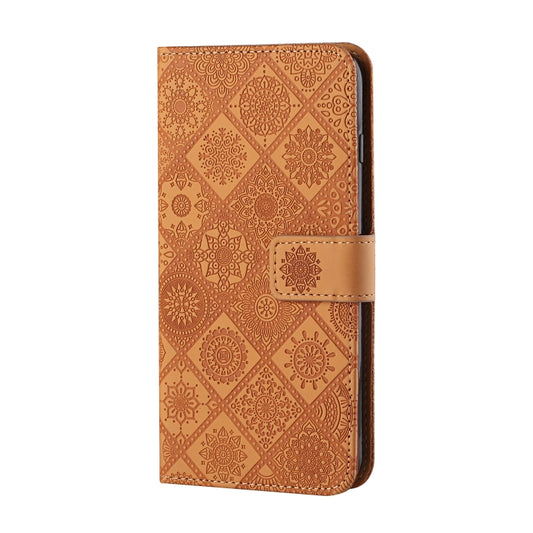 For OPPO A5 / A9 2020 Ethnic Style Embossed Pattern Horizontal Flip Leather Case with Holder & Card Slots & Wallet & Lanyard(Brown) - OPPO Cases by buy2fix | Online Shopping UK | buy2fix