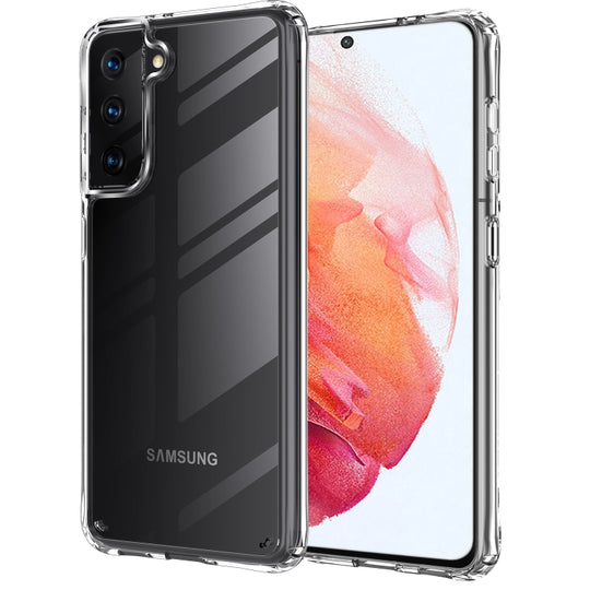 For Samsung Galaxy S21 Ultra 5G Shockproof Thickening Acrylic Protective Case(Transparent)