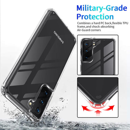 For Samsung Galaxy S21 Ultra 5G Shockproof Thickening Acrylic Protective Case(Transparent) - Galaxy S21 5G Cases by buy2fix | Online Shopping UK | buy2fix