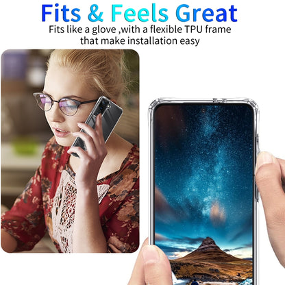 For Samsung Galaxy S21 Ultra 5G Shockproof Thickening Acrylic Protective Case(Transparent) - Galaxy S21 5G Cases by buy2fix | Online Shopping UK | buy2fix