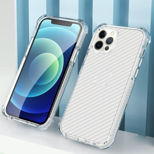 For iPhone 12 Pro Max Carbon Fiber Acrylic Protective Case(White) - iPhone 12 Pro Max Cases by buy2fix | Online Shopping UK | buy2fix