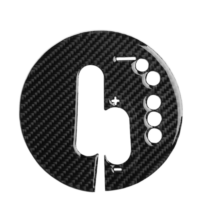 Car Carbon Fiber Manual Transmission Panel Decorative Sticker for Nissan 370Z Z34 2009- Right Drive by buy2fix