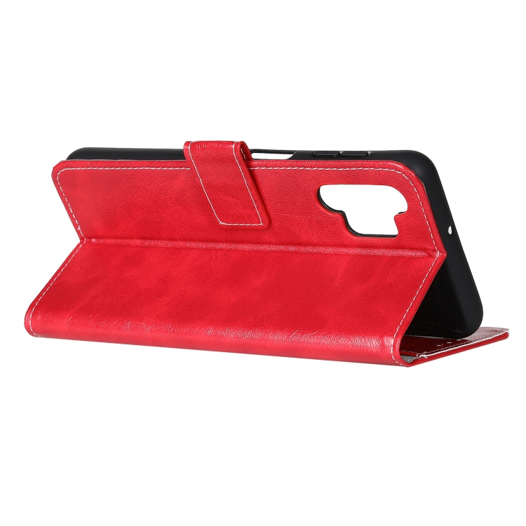 For Samsung Galaxy A32 5G Retro Crazy Horse Texture Horizontal Flip Leather Case with Holder & Card Slots & Photo Frame & Wallet(Red) by buy2fix